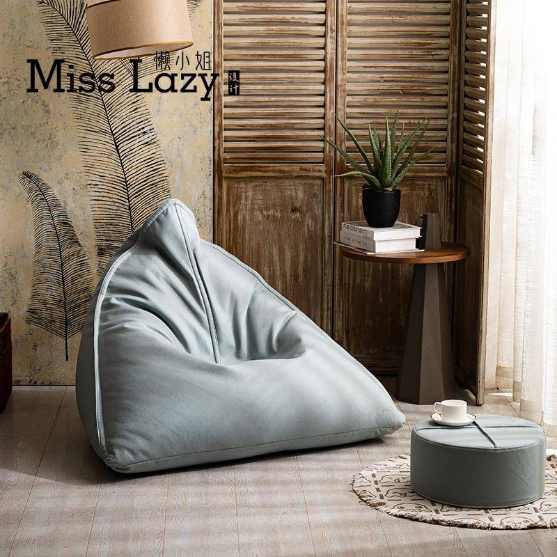 0A日式懒人沙奢发榻米豆袋台榻躺卧轻皮质儿童阅读单人F76T5J5H阳