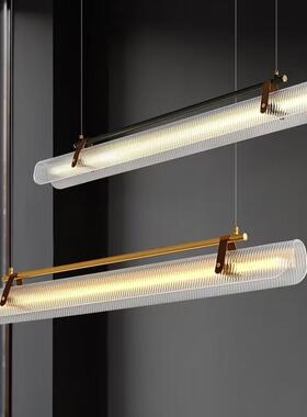 意式餐厅灯展现代简约氛创意餐厅吊极简艺D23514术厅吧台餐桌长条