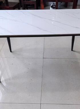 家岩板餐桌椅组合小户型现代简用约轻奢KYE长桌方形吃饭桌子餐椅