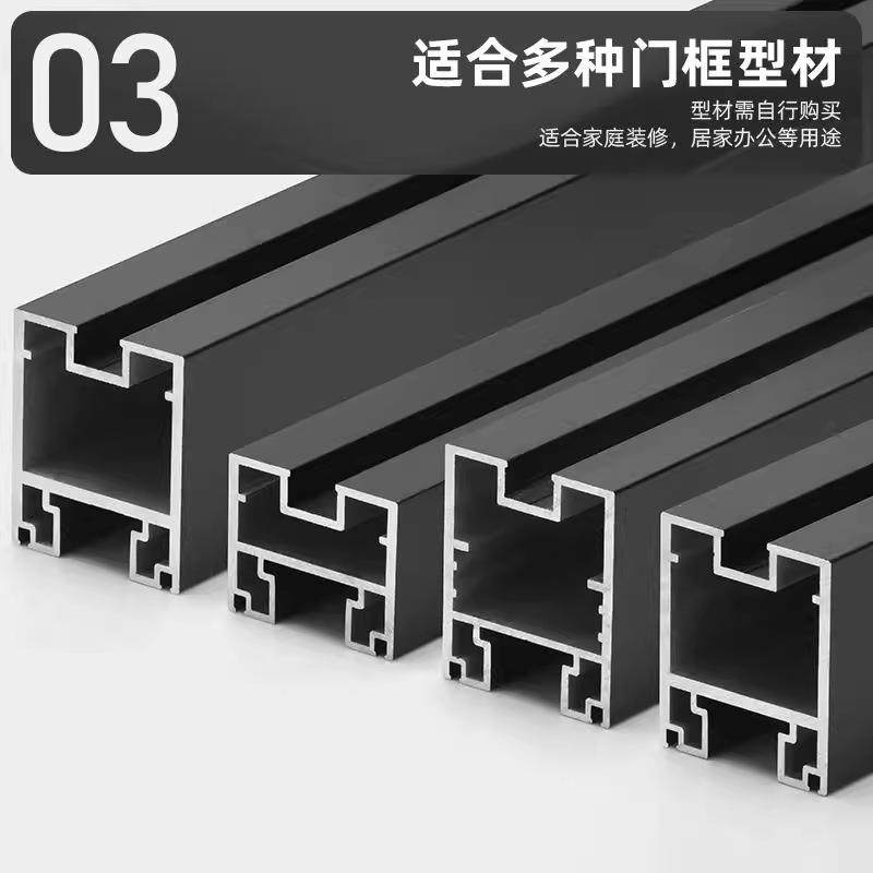 ICD免挖槽中轴配旋门小型件框木门铝自动关门转地弹簧隐藏式天地