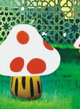 小蘑菇草坪灯彩色真蘑草坪灯公园菇儿草童乐园幼儿园地仿梅桦GCC