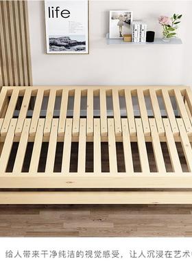 多拉功能两用伸缩床实木简约沙抽床榻榻米午休发推拉床小户LHT型&