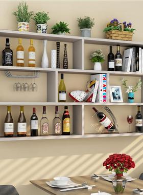 7K壁挂架墙层上置书物架木架隔板多酒柜实F775STTS客厅墙面吊柜挂