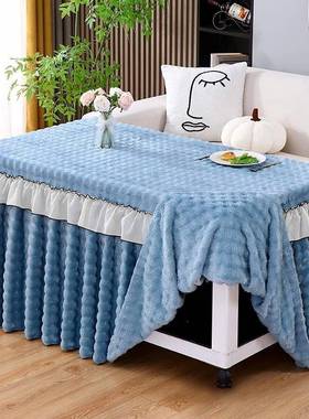 炉?225方新款长形烤火QFK桌子罩套0加绒加厚电取暖烤火炉电茶几罩