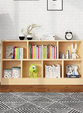实ygts-pcg木落儿童书架物架客厅地幼置儿园书柜简矮易桌面置物架
