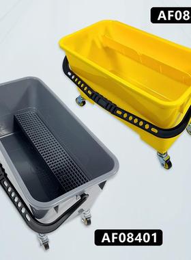 白YIB云长方形拖桶带轮方桶洗拖把布桶厚料桶加拖地家塑用清洁挤