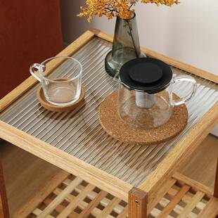 木木沙发边几日实式客厅玻璃小茶创意角几几边柜小方桌质双无品牌