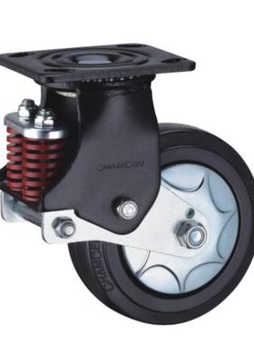 常轮成脚寸轮WXP常成减震脚轮5寸56减震轮双弹簧减震常成E系列