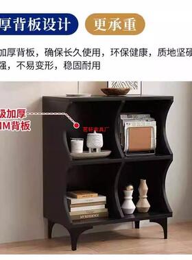 简约代现黑物色颜格子柜网红柜子高值储餐边柜XBZ书柜落地创意格