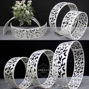 新款婚庆之TTH铁艺雕花环五环歌道吊顶空中圆挂件欧式婚庆具