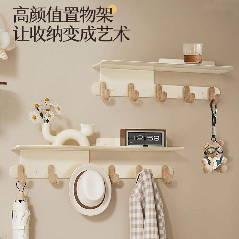 上关墙网红后打孔墙上挂钩玄置物架挂入VRX衣架创衣意挂钩壁包邮