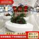 玻璃钢座14957椅商场美陈花创组合大型雕塑装 饰摆件意造池型休凳