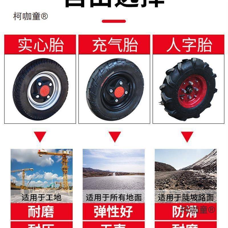 电搬动手推建筑工地灰斗车车三轮柯咖童运车车养殖上料翻斗拉砖拉