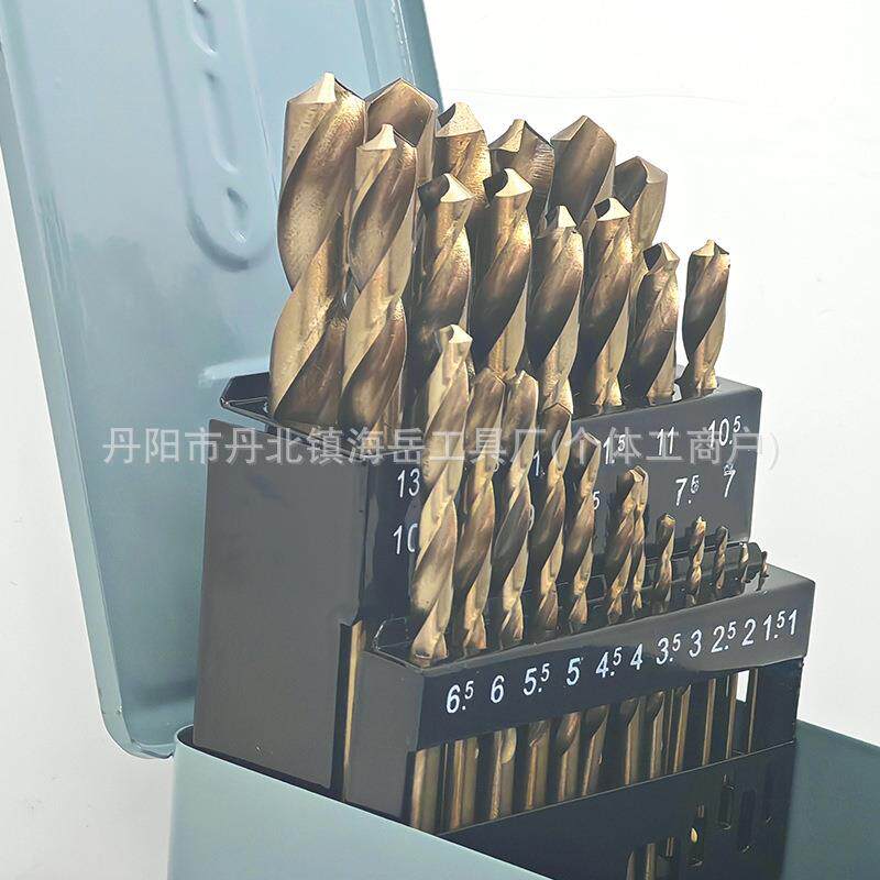 打不锈2钢麻花钻5件套装手电TPF柄钻孔器工具高速钢高硬度直麻花