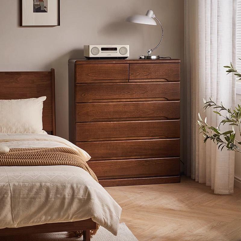 实斗柜卧室收柜床尾柜木客厅储物柜靠墙大容七量纳SNV斗置物柜抽