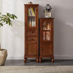 实木小带酒柜门墙客厅储物柜美式 立简FXO约多靠功能柜餐边柜客厅