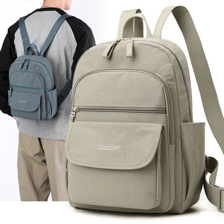 中老年人女士老人牛津布轻便迷你小双肩包轻便旅游妈妈帆布小背包