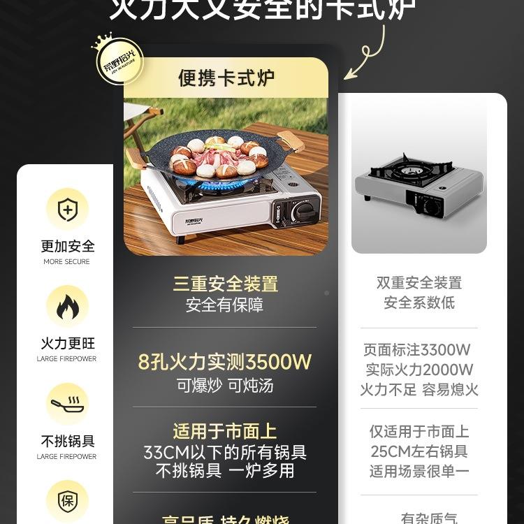 卡炉野户外便携炉73438842式外炉具炉灶煮茶露营炊具瓦斯卡式磁卡