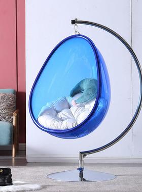 落地蛋形透明泡泡椅半球玻吊椅TB-55600篮亚克力吊室内外阳台庭太