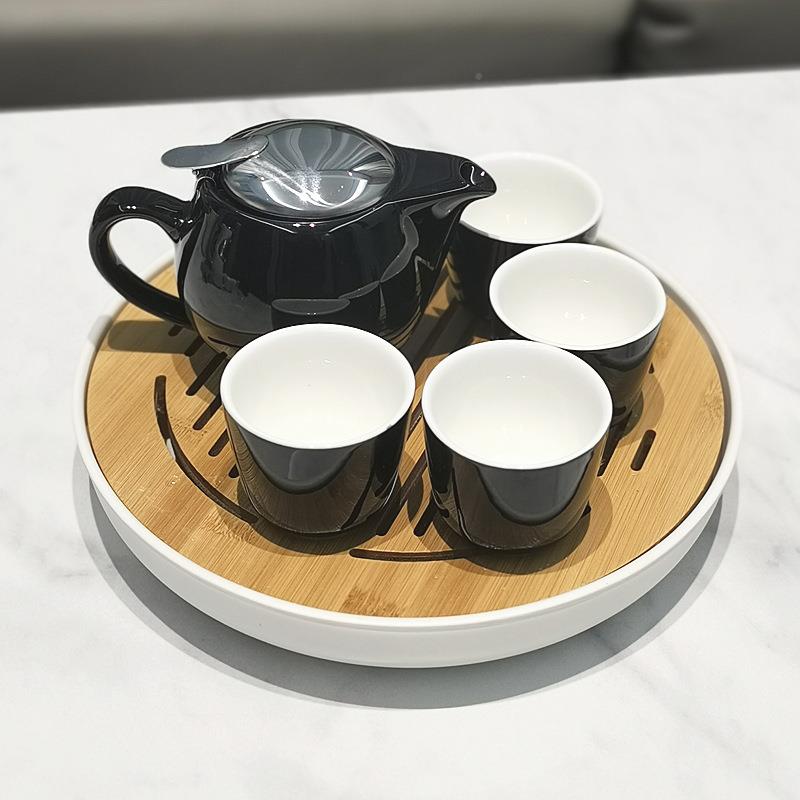 陶瓷茶壶泡茶家用用茶餐具套装轻奢厅酒店茶水壶泡茶3532专茶壶带