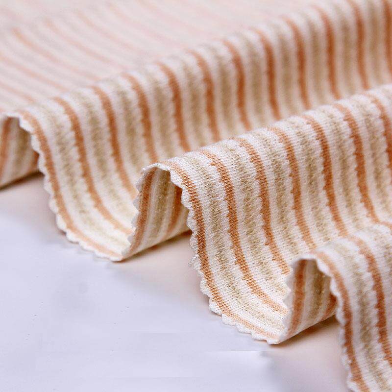 竖a类针织全棉提花TKZ移圈布料夏季条圆圈镂空童罗纹布布料装现货