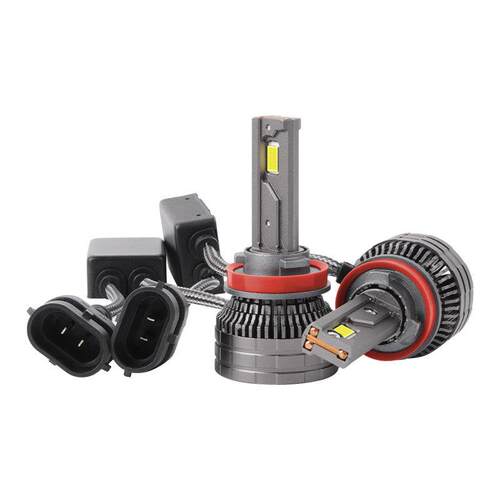 汽车LED大灯3铜管H11H1/H4/H7灯泡率亮150W大功000超K远近一体H67