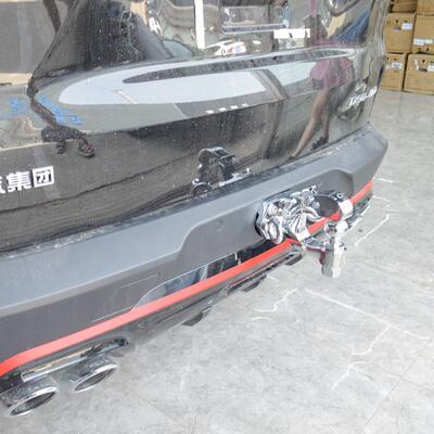 13677款通D90ro拖车大杠底座野改p装拖车钩后防越撞梁保险杠房车