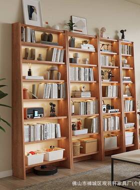 实XVZ书架落地置物架客童厅木小型收纳梯形简易室卧靠墙儿家用书