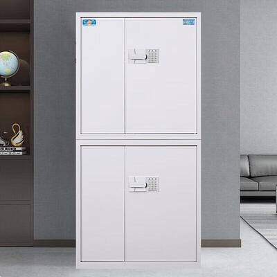 虎保边密柜电子密码柜钢制加厚铁皮柜子白色直体SThs89700系列1分