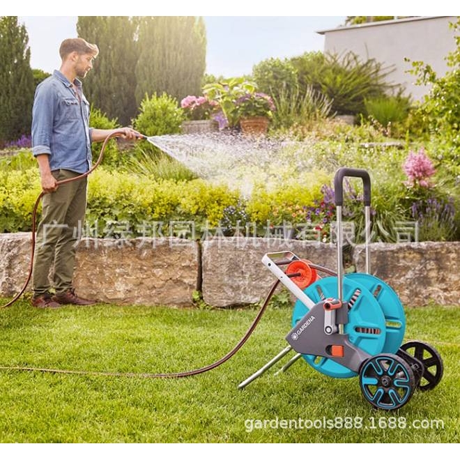 德国GARDENA嘉丁拿18517水管收纳车 庭院花园别墅园艺浇花水管车