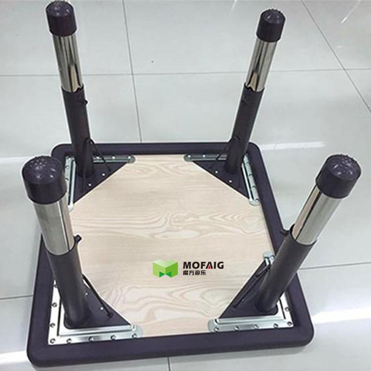 奇特乐幼儿园童桌AIT儿学习正方桌型四人桌升椅降方形实木正方桌