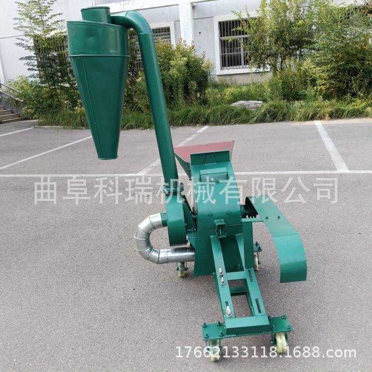 科瑞420型碎机粉家用小型玉米粒千细磨机KR-42011瓦电机带的粉糠