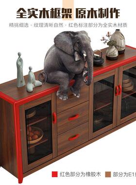 木餐边柜简约家用JT65935酒柜茶水柜客储物柜实碗餐厅厅置物柜厨