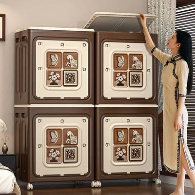 衣服纳箱XX-8222整理箱翻柜盖折叠大容收量超大纳家用玩具筐被子