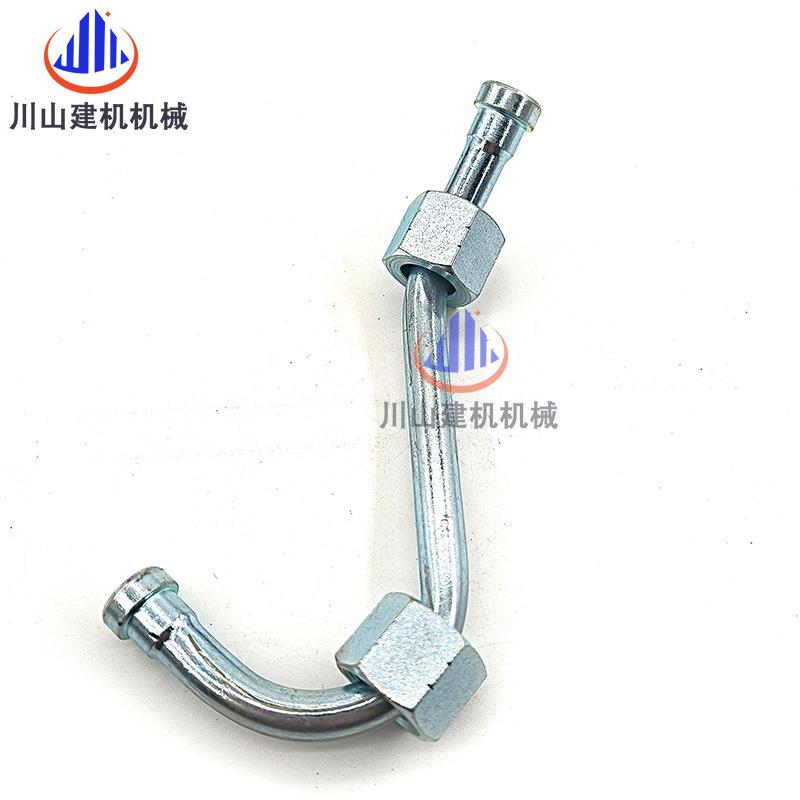 挖机E30C/3THA36柴泵机油管C9发动机油柴油泵D油连接缸体3管492-7