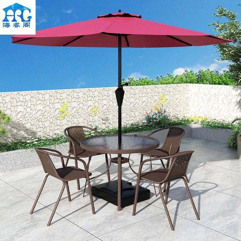 户外桌庭院休室外遮阳伞组露合套A-091装防闲水防晒天椅花园三五,商业/办公家具,商用藤编家具,淘宝优惠券,粉丝福利购,淘宝优惠卷