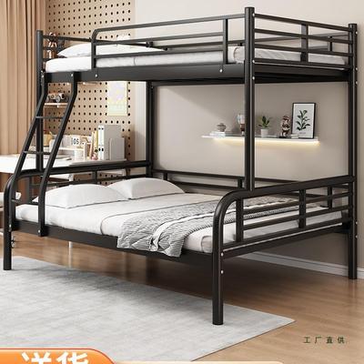 上铺下SOT铺子母型床铁上床小户铁床1米5上下铁架床下床两层床公