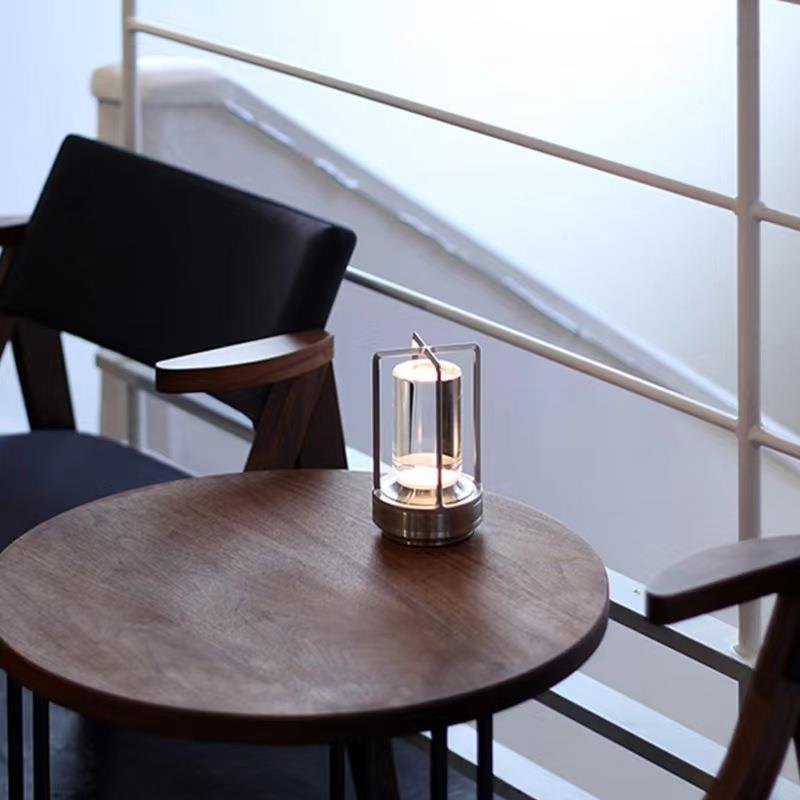 LED充电酒吧灯餐桌氛摊围灯餐厅清吧桌面户OBY气外台氛灯摆复古桌