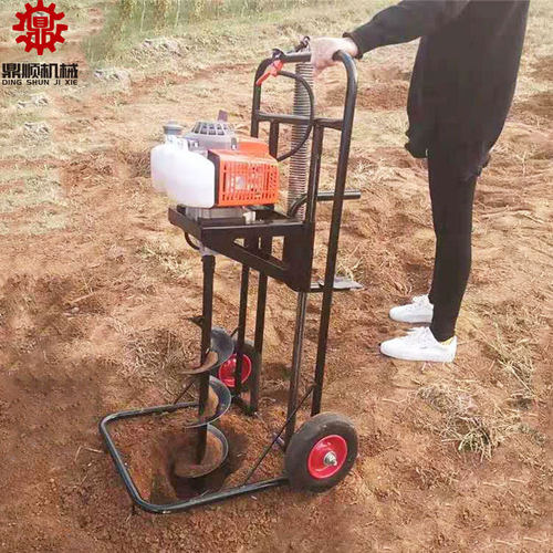 家用小型植树挖坑机  汽油款地钻机大棚打桩机 果园施肥钻洞机