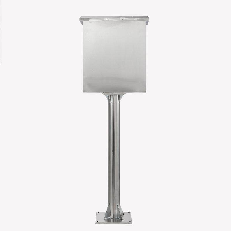 201/0201材料44户外不锈钢防雨监3控电箱配落地立柱杆通仪信表电