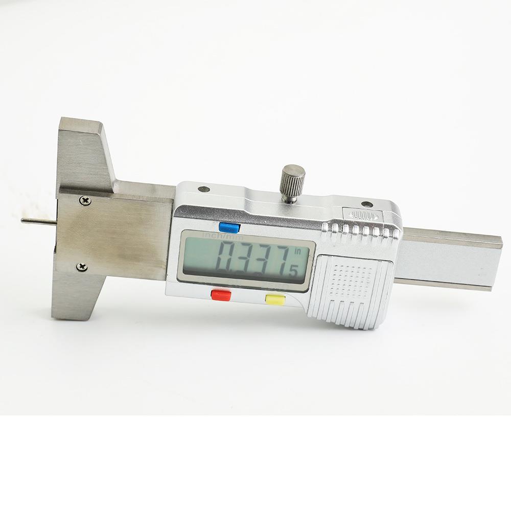 JA5VIE厂家金属0-25数显针-2mm胎纹游标卡尺电子数显轮胎R深0度尺