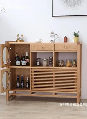 实木家具原碗木柜子橡胡桃木餐边柜玄关纳柜置物柜筷木收柜木RNK