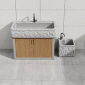 花户外天然原石洗一衣池阳台体盆水台池岗岩洗手台760盆庭院别墅