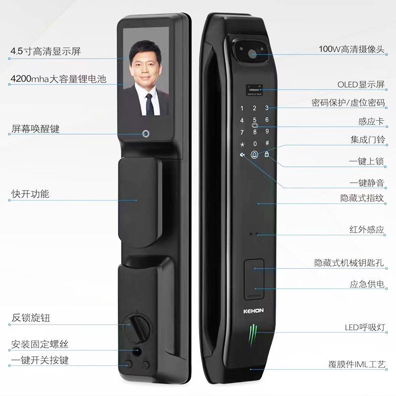 不0防4锈钢盗门入户门轻奢韩式家用防盗单开门别墅3门防盗不锈钢