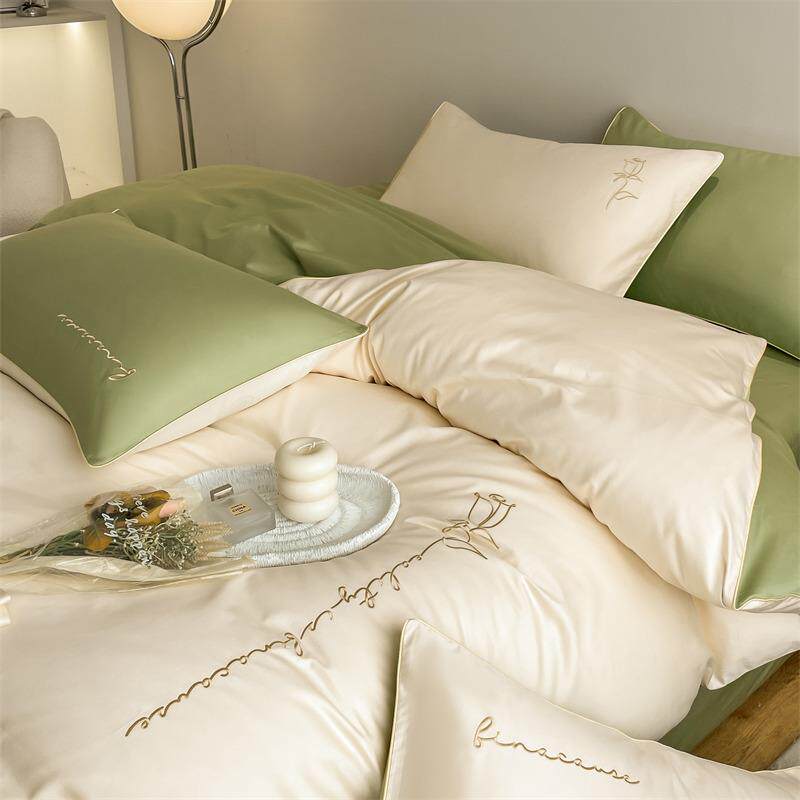 欧式简长约0支绒棉床上四件套600棉全1棉纯棉床单dc轻奢被套床品4