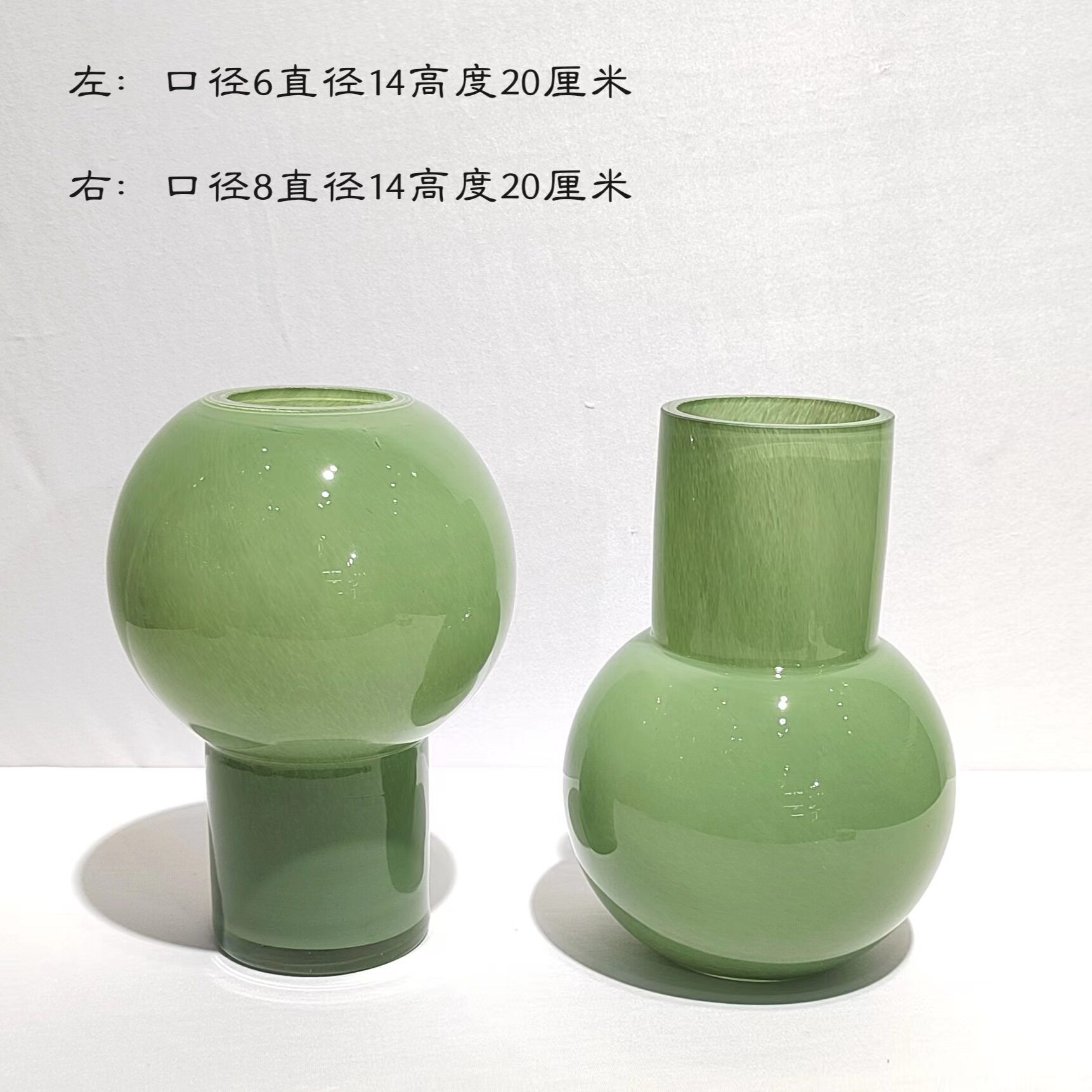 轻奢样板间清新花瓶家居软装饰品水培鲜花玻璃花瓶装饰摆件