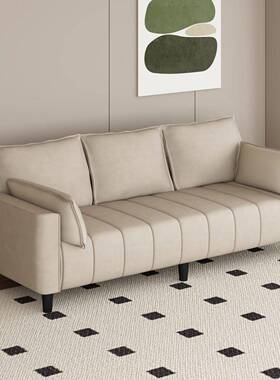 猫爪皮简免洗小户客厅公寓出租约屋理发店双人三人型84833色客厅