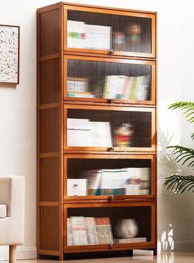 书架物落地书柜子架阅读QEY架儿童家用客厅置简实木易多层储物收