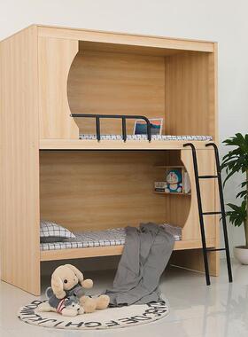 学生舱舍员工公寓简约实宿IQL太空床成人木多功能高低上下双层床