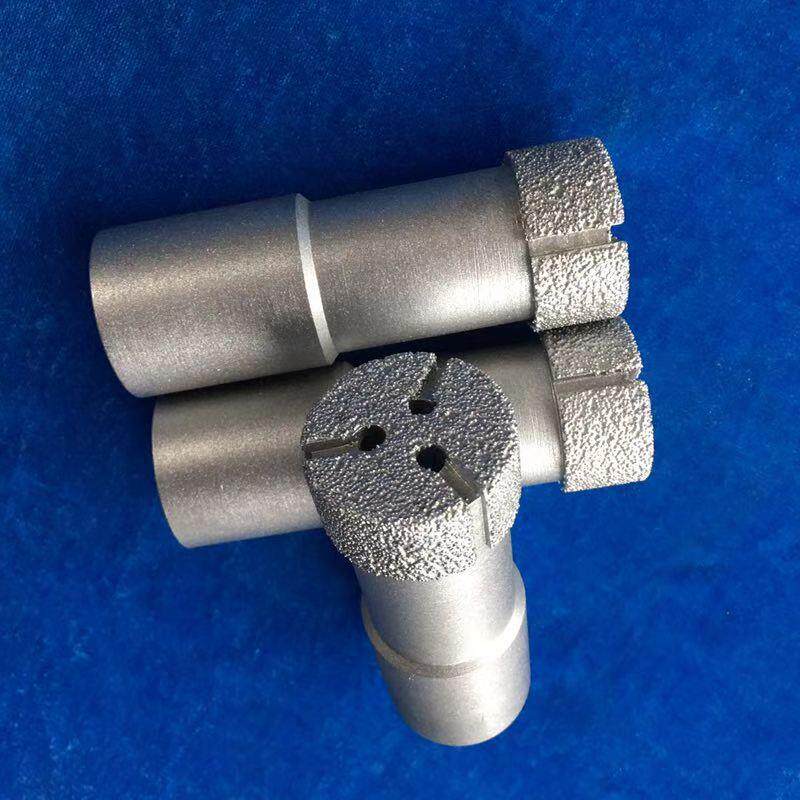 科美钎焊金石50粗磨头砂磨橡胶大理石刚水晶铸件螺丝孔打孔铣槽